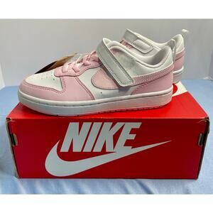 Nike Court Borough Low Recraft Shoes Sneaker, White/Pink Foam, 1Y